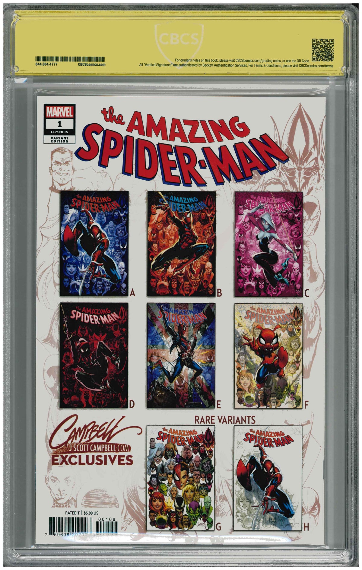 Amazing Spider-Man #1  Signed by J. Scott Campbell